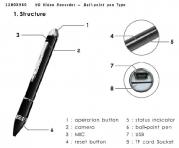 PENNA DVR REGISTRA A COLORI AUDIO E VIDEO MOTION DETECT 4GB