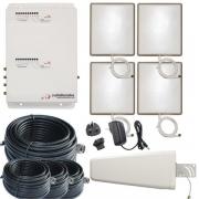 Ripetitore Dualband StellaHome GD per Casa e Ufficio: Amplifica Segnali GSM e LTE/4G 900/1800MHz con Antenna Yagi Esterna e 4 Antenne Interne - Copertura Estesa fino a 4000mq