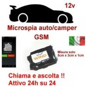 MICROSPIA AMBIENTALE AUDIO PER VEICOLI COME AUTO E CAMPER GSM