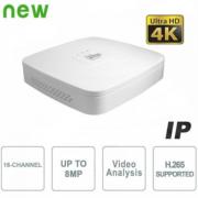 VIDEOREGISTRATORE NVR  16 CANALI 8 MEGAPIXEL 4K ULTRA HD