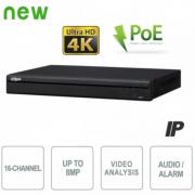 NUOVA SERIE DI NVR IP  4K ULTRA HD  16 CANALI 8 MEGAPIXEL