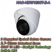 TELECAMERA DAHUA 2MP 4IN1 DOME MOTORIZZATA AUDIO