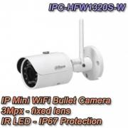TELECAMERA WIRELESS BULLET IP 3MPX 2 8MM  DAHUA  IPC HFW1320S W