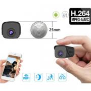 MINI MICRO TELECAMERA SPY WIFI PICCOLISSIMA WIRELESS P2P INFRAROSSI