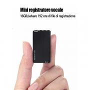 MICRO REGISTRATORE SPY VOCALE AMBIENTALE USB 16 GB SOTTILE