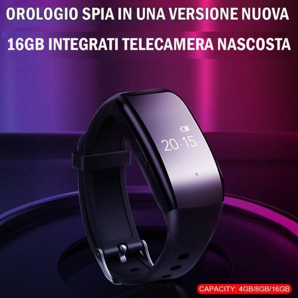 OROLOGIO DIGITALE TELECAMERA SPIA OCCULTATA NASCOSTA PROFESSIONALE