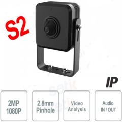 MINI TELECAMERA IP ONVIF DAHUA 2MP 2 8MM PINHOLE WDR IVS  VERSIONE S2