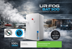 Nebbiogeno UR Fog BAT 300 a batteria emissione fino a 100 metri cubi in 60 secondi zero consumi di energia