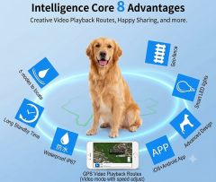 Smart GPS tracker per cani e gatti con collare