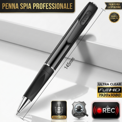 Penna spia con telecamera HD nascosta