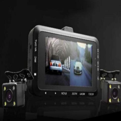 TELECAMERA PER AUTO DUE TELECAMERE 1080P DVR VIDEO CAMERA MOTO VISIONE NOTTURNA