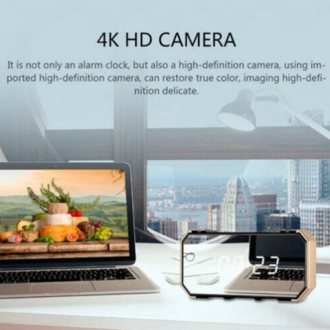 SVEGLIA OROLOGIO TELECAMERA SPIA CAMERA SPIA WIFI SVEGLIA NASCOSTA