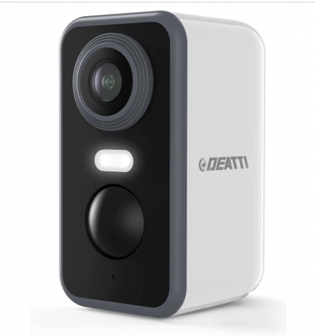 Telecamera Wi-Fi Interno/Esterno Senza Fili a Batteria Videocamera Sorveglianza Interno Rilevatore di Movimento PIR Visione Notturna a Colori Audio a 2 Vie Sirena IP66 SD/Cloud