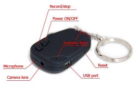 TELECOMANDO PER AUTO CON TELECAMERA DVR MEMORIA 4GB