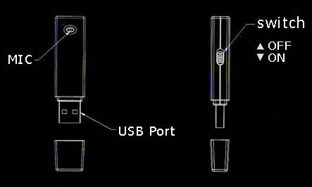 PENNA USB DIGITALE REGISTRATORE VOCALE MEMORIA 8GB REGISTRA AUDIO