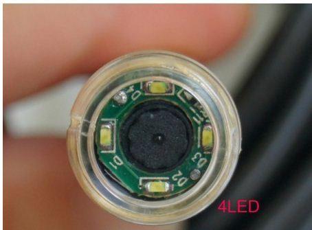 TELECAMERA ENDOSCOPICA CON LED LUNGHEZZA 5MT FLESSIBILE PER ISPEZIONE