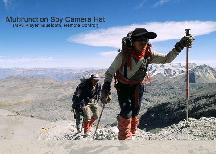 CAPPELLO BERRETTO CON MICROCAMERA E DVR BLUETOOTH MP3