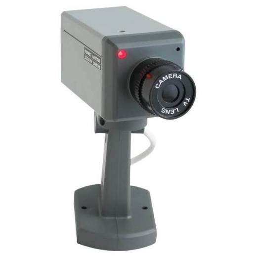 TELECAMERA VIDEOSORVEGLIANZA FINTA CON SENSORE MOVIMENTO E LED