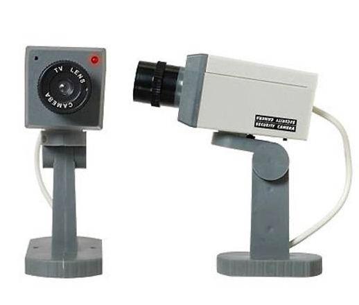 TELECAMERA VIDEOSORVEGLIANZA FINTA CON SENSORE MOVIMENTO E LED