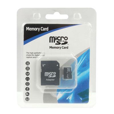 SCHEDA DI MEMORIA MICRO SD HIGH SPEED SDHC 8GB TF CON ADATTATORE