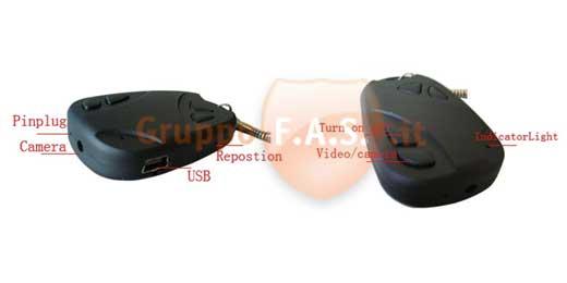 TELECOMANDO PER AUTO CON TELECAMERA DVR MEMORIA 4GB