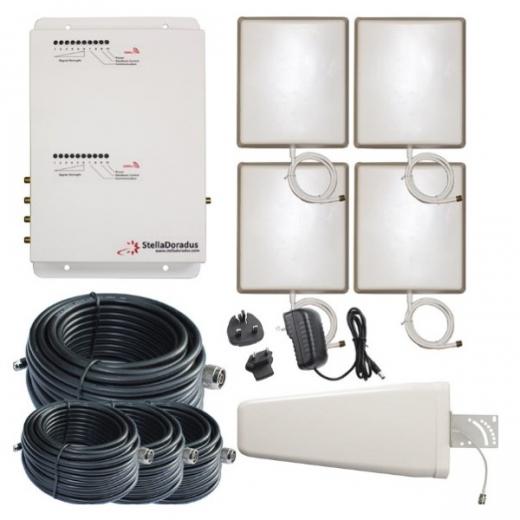 Ripetitore GSM e 4G StellaOffice LG per Uffici: Amplifica il Segnale per una Copertura Estesa fino a 4000 metri quadrati, Compatibile con Tutti gli Operatori Mobili Europei, Ideale per Spazi Ampi come Alberghi e Centri Commerciali