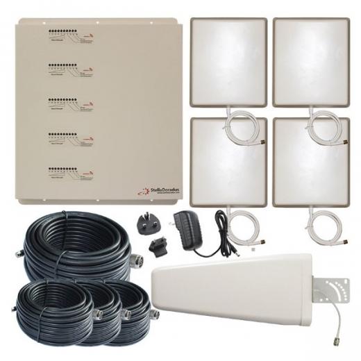 Ripetitore StellaOffice LGDWH Pentaband Avanzato per Uffici: Amplificazione del Segnale per Tutti gli Operatori Mobile, Copertura Estesa fino a 4000 mq, Certificato CE e RoHS, Fabbricato in Irlanda