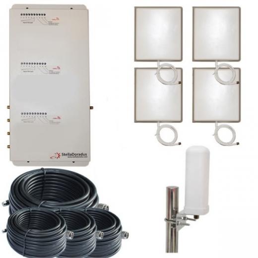 RIPETITORE GSM UMTS LTE TRIBAND STELLADORADUS  900 1800 2100 MHz  OMNI ESTERNA