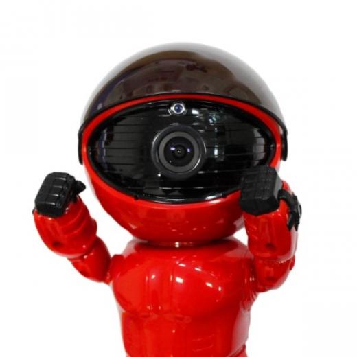 TELECAMERA WIFI AD ALTA RISOLUZIONE SU ROBOT TESTA RUORA A 360 GRADI E ZOOM