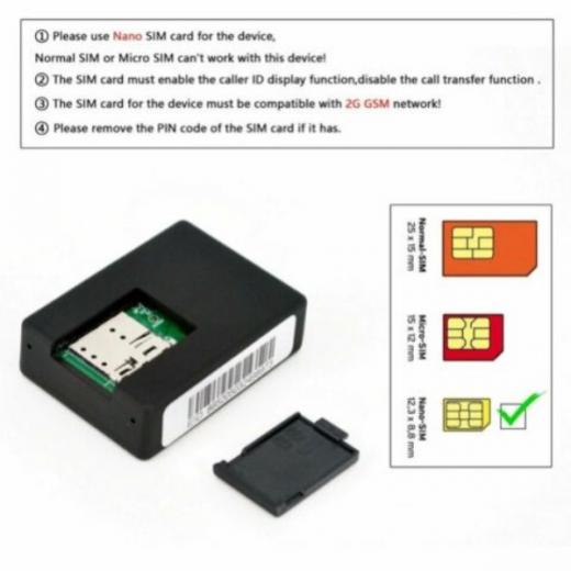 MICROSPIA MINI SORVEGLIANZA AUDIO GSM 2 MICROFONI ASCOLTO AMBIENTALE