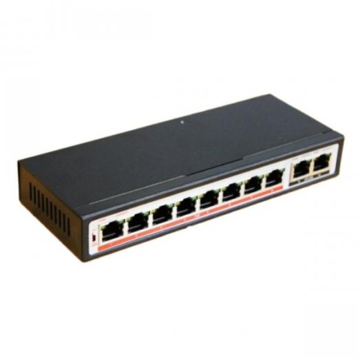 SWITCH DESKTOP 10 PORTE RJ45 PLUG E PALY  SWITCH 8 POE  ZERO CONFIGURAZIONI