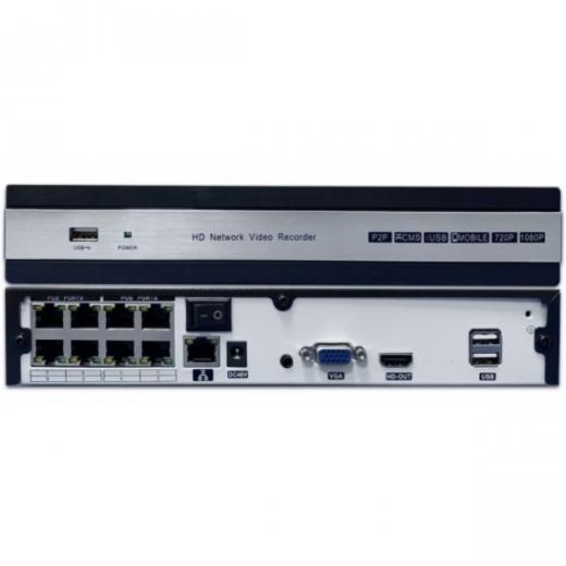 NVR 4 LIVELLI DI QUALITA VIDEO  8 CANALI 2 MEXAPIXEL  8 CANALI 5 MEGAPIXEL