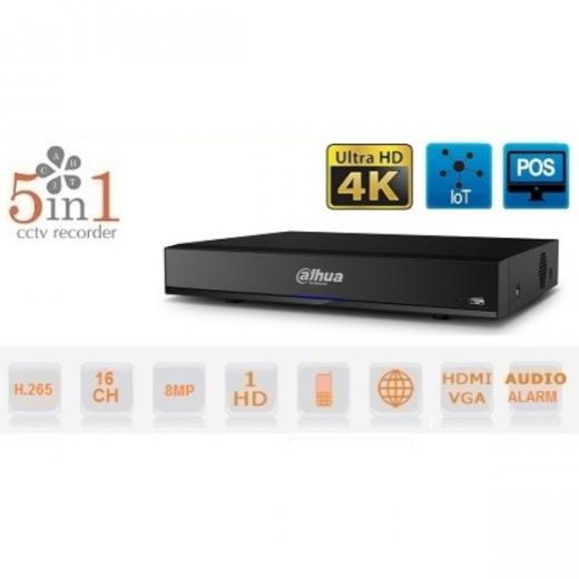 DVR 16 CANALI HD CVI AHD TVI ANALOGICO IP 8MP 4K DAHUA