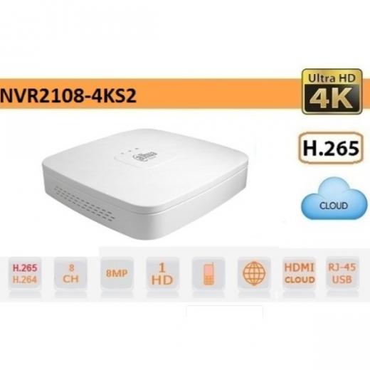 NVR 8 CANALI IP  4K 8 MEGALIXEL  ULTRA HD H265 AUDIO