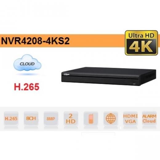 NVR IP 8 CANALI H265 4K 8MP 200MBPS VIDEO ANALISI