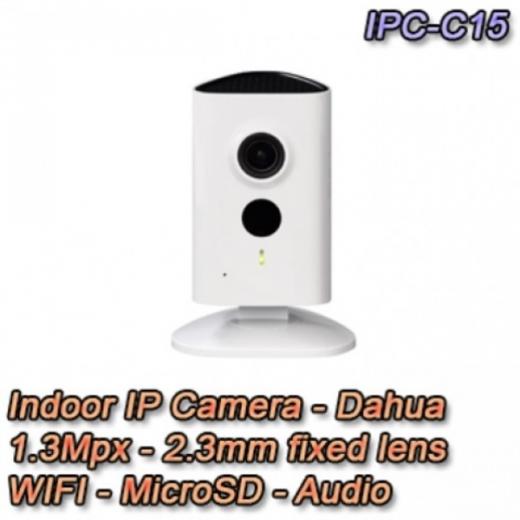 TELECAMERA IP DA INTERNO 1 3MP HD WIFI E IR LED  SERIE C  DAHUA  IPC C15