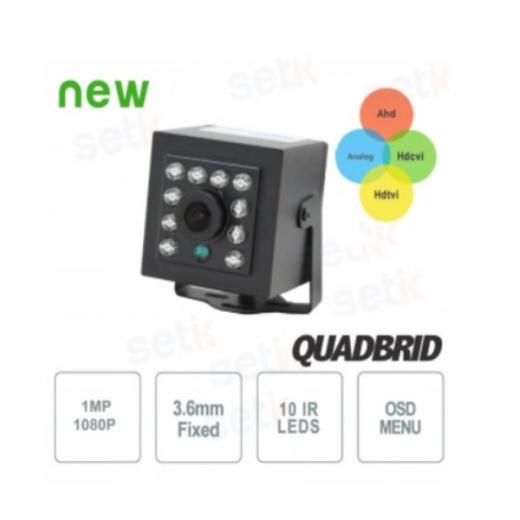 TELECAMERA NASCOSTA IBRIDA 4IN1 "ANALOGICA-AHD-HDCVI-HDTVI" 720P 3.6MM CON IR