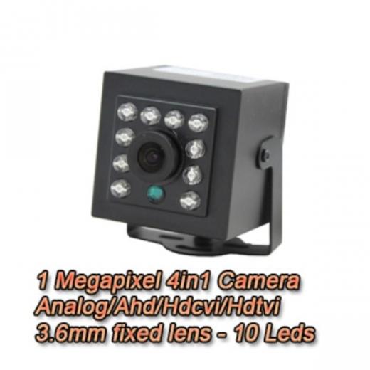 TELECAMERA NASCOSTA IBRIDA 4IN1 "ANALOGICA-AHD-HDCVI-HDTVI" 720P 3.6MM CON IR