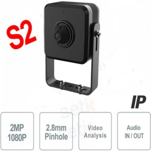 MINI TELECAMERA IP ONVIF DAHUA 2MP 2 8MM PINHOLE WDR IVS  VERSIONE S2