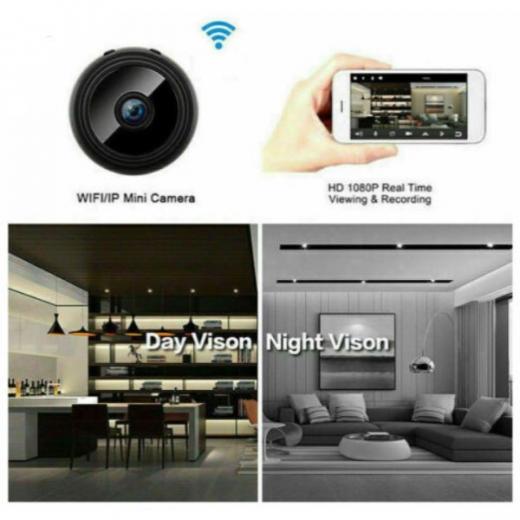 MINI TELECAMERA SPY INFRAROSSI FACILMENTE OCCULTABILE WIFI FULL HD