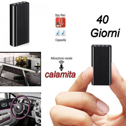 MINI MICRO REGISTRATORE VOCALE AMBIENTALE SPY PROFESSIONALE USB 8GB