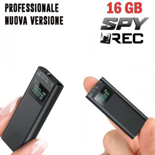 MICRO REGISTRATORE SPY AUDIO ATTIVAZIONE VOCALE 16 GB SPY MINI AMBIENTALE USB
