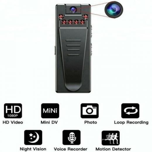 MINI TELECAMERA MICROSPIA INFRAROSSI VISONE NOTTURNA AUTO