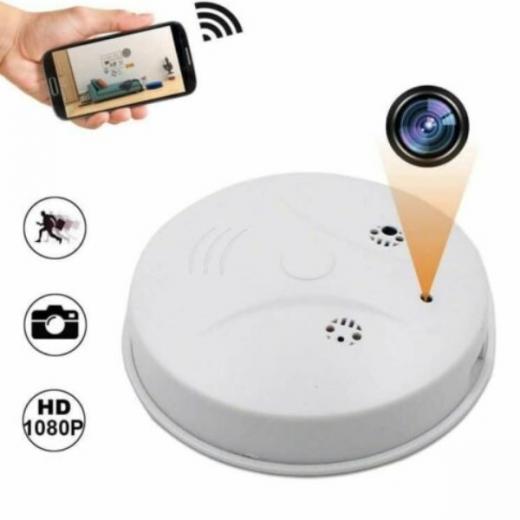 TELECAMERA SPY NASCOSTA IN RILEVATORE DI FUMO INFRAROSSI HD