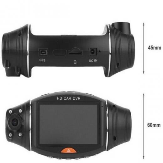 TELECAMERA PER AUTO GPS FULL HD 1280p DVR CAR VIDEO CAMERA VISIONE NOTTURNA