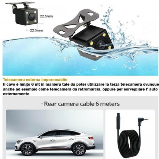 MINI CAM PER AUTOMOBILI FULL HD 1080P 2.4 DVR CAR VISIONE NOTTURNA