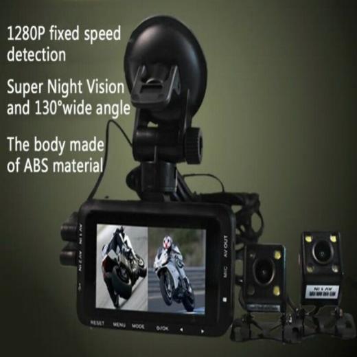 TELECAMERA PER AUTO DUE TELECAMERE 1080P DVR VIDEO CAMERA MOTO VISIONE NOTTURNA