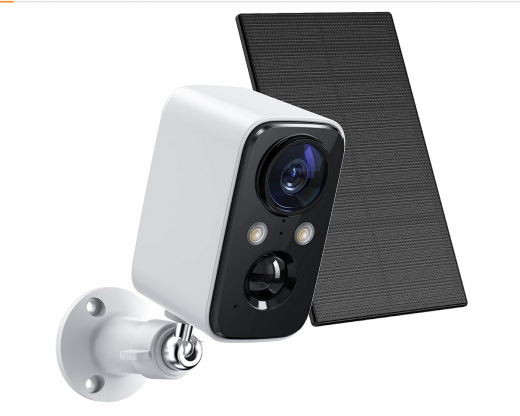 Telecamera Wi-Fi Esterno Batteria Senza Fili,Videocamera Sorveglianza Solare con Visione Notturna Colori,Rilevamento Umano PIR,Conversazione a 2 Vie,Impermeabile IP66