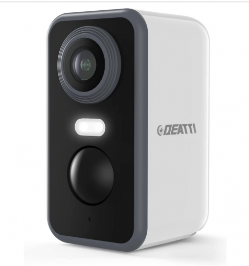 Telecamera Wi-Fi Interno/Esterno Senza Fili a Batteria Videocamera Sorveglianza Interno Rilevatore di Movimento PIR Visione Notturna a Colori Audio a 2 Vie Sirena IP66 SD/Cloud