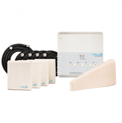 Titan IR4 I Repeater Marine - amplificatore di segnale mobile quad band 800 900 1800 2100 MHz per navi e yacht con 4 antenne interne